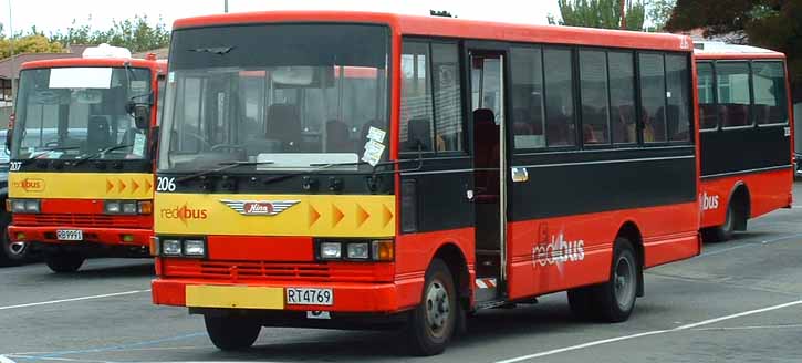 Red Bus Hino Rainbow 206